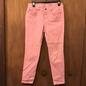 Ann Taylor Loft Modern Skinny Rose colored Jeans